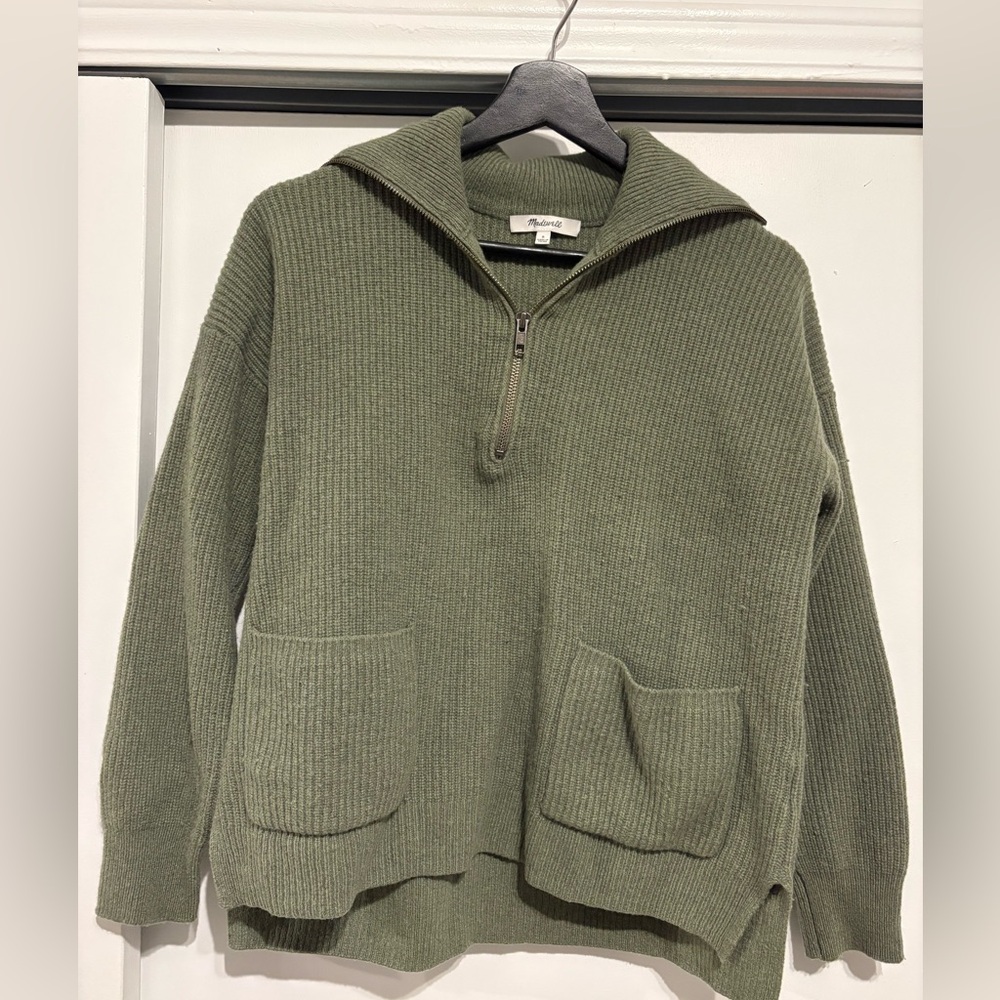 Madewell quarter zip sweater